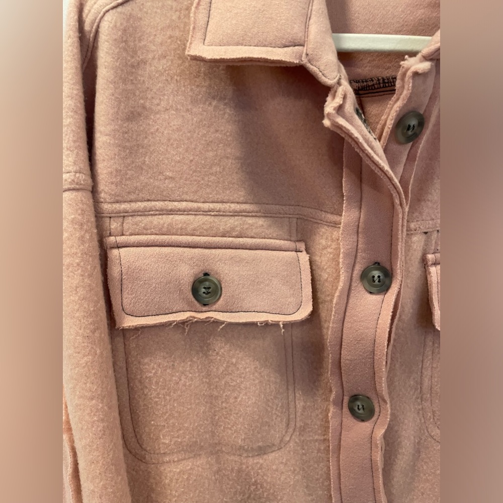 pink shacket - Picture 2 of 7